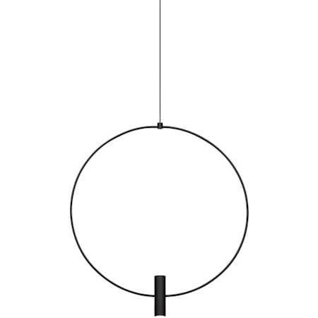 Visual Comfort Layla 2 Light 18" Wide LED Low Voltage Pendant - FreeJack Mounting Nightshade Black