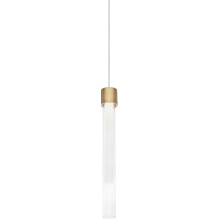 Visual Comfort Linger 2" Wide LED Mini Low Voltage Pendant - FreeJack Mounting Natural Brass