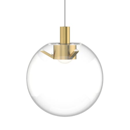 Visual Comfort Palona 8" Wide LED Mini Low Voltage Pendant - FreeJack Mounting Natural Brass