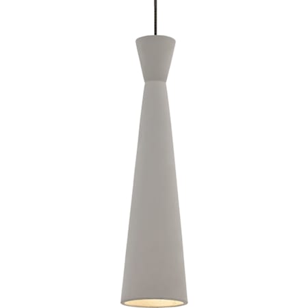Visual Comfort Windsor 5" Wide Mini Pendant for Freejack System with a Gray Shade Antique Bronze