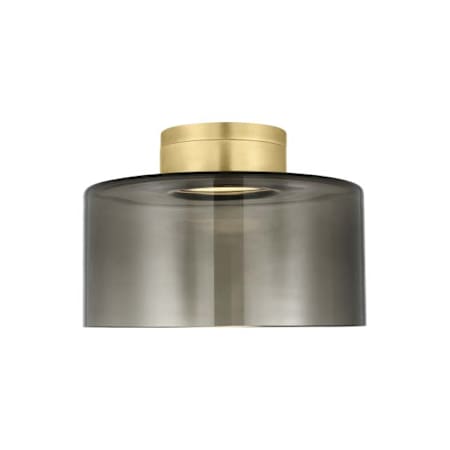 Visual Comfort Manette 11" Wide LED Flush Mount Ceiling Fixture Natural Brass