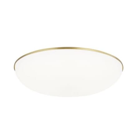 Visual Comfort Megan 13" Wide LED Flush Mount Bowl Ceiling Fixture Plated Brass