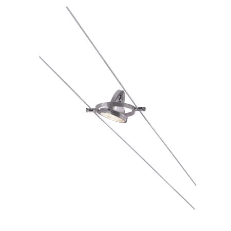 Visual Comfort Kable Lite Hello Low-Voltage Head for MR16 with 3.5" Cable Separation Satin Aluminum