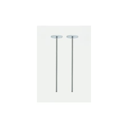 Visual Comfort Kable Lite Pair of Heavy Duty Standoffs with 24" Drop Satin Nickel