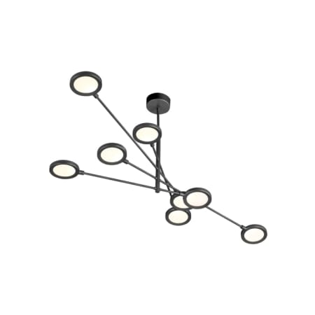 Visual Comfort Spectica 55-11/16" Wide Integrated 3000K LED Abstract Chandelier Black / Black