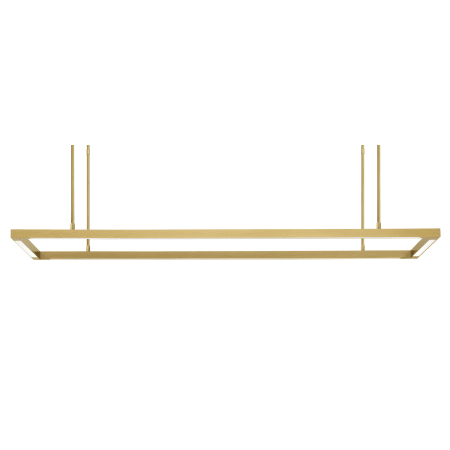 Visual Comfort Stagger 50" Wide Linear Chandelier Natural Brass
