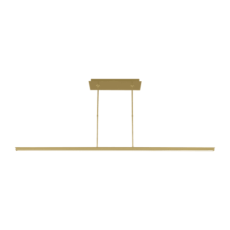 Visual Comfort Stagger 72" Wide Linear Chandelier Natural Brass