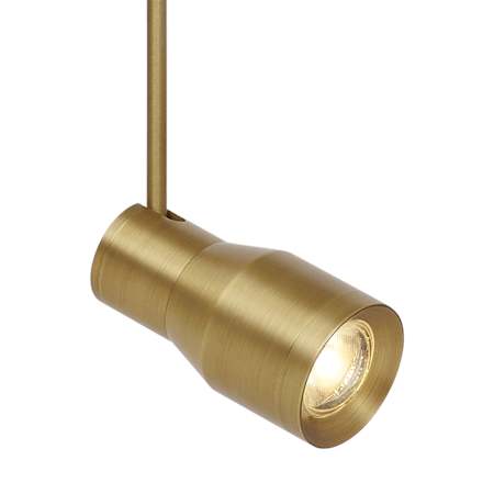 Visual Comfort Ace Rail 2" Tall 2700K LED Natural Brass Track Head Plated Brass