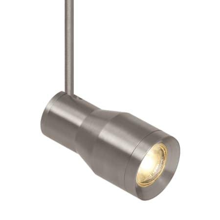 Visual Comfort Ace 8-13/16" Tall LED Monorail Adjustable Spotlight Head with 5" Stem - 90 CRI, 40 Degree Beam Spread Satin Nickel / 2700K