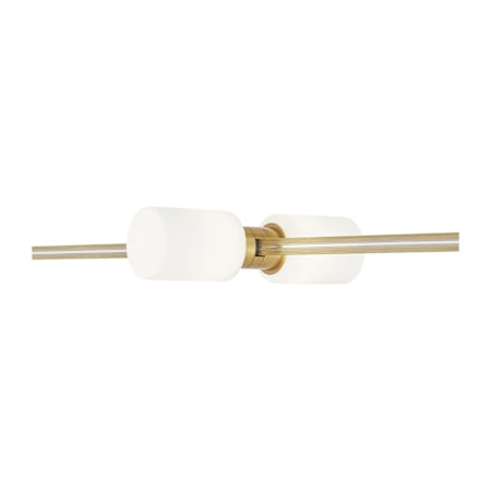 Visual Comfort Cylinders MonoRail 3" Tall 3000K LED Track Head Aged Brass