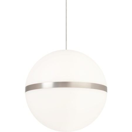 Visual Comfort Hanea 7" Wide LED Shaded Mini Pendant Satin Nickel