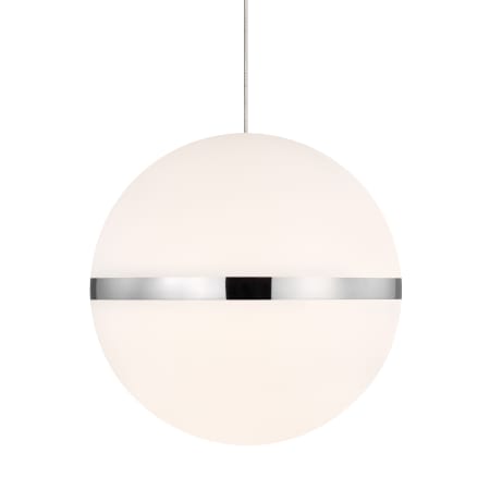 Visual Comfort Hanea 7" Wide LED Shaded Mini Pendant Satin Nickel