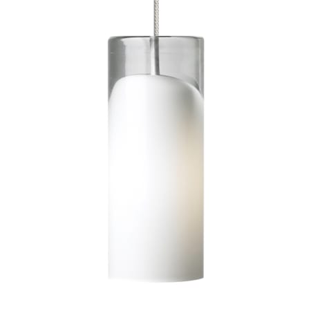 Visual Comfort Horizon LED Mini Pendant with Shade Satin Nickel / Frost / 3000K