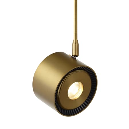 Visual Comfort ISO 3" Wide 90 CRI Integrated LED Mini Shaded Pendant Aged Brass