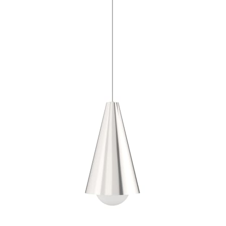 Visual Comfort Joni 6" Wide LED Mini Shaded Pendant Satin Nickel