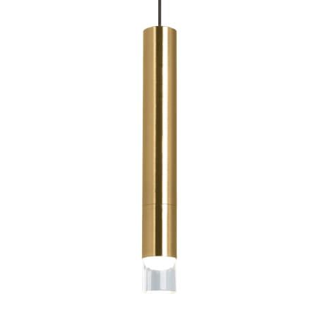Visual Comfort Moxy LED Mini Pendant with Shade Aged Brass