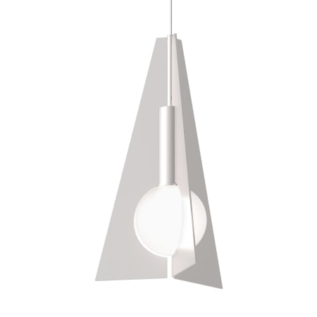 Visual Comfort Orbel 6" Wide LED Mini Shaded Pendant Satin Nickel