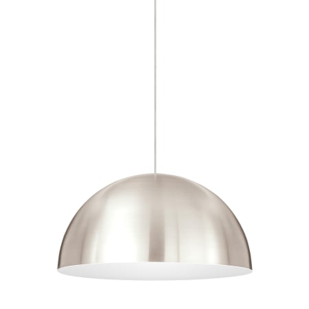 Visual Comfort Powell Street 12" Wide LED Shaded Pendant Satin Nickel