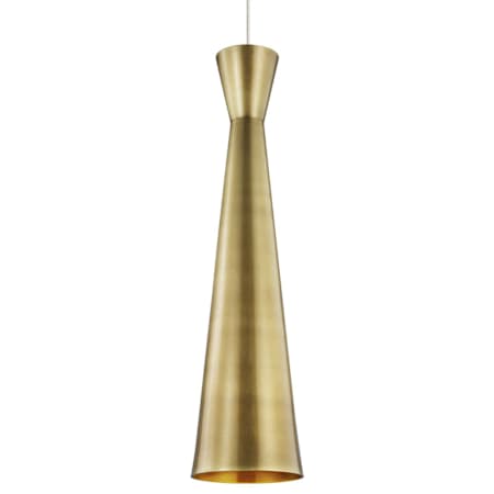 Visual Comfort Windsor 5" Wide LED Mini Pendant Plated Brass / Antique Bronze