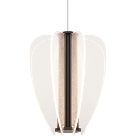 Visual Comfort Nyra 9" Wide LED Mini Pendant Nightshade Black