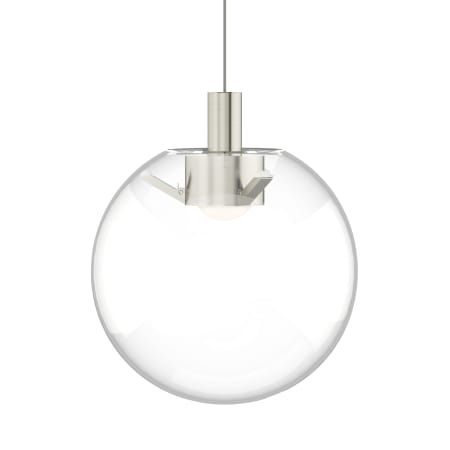 Visual Comfort Palona 8" Wide LED Mini Pendant Satin Nickel