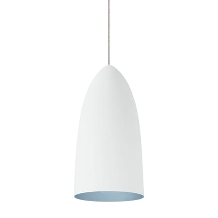 Visual Comfort Mini-Signal Mini Pendant with Tapered Shade Rubberized White / Blue