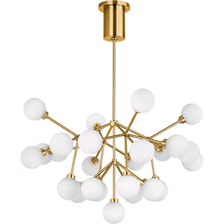 Visual Comfort Mara 45 Light LED Chandelier Aged Brass