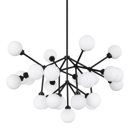 Visual Comfort Mara 29" Wide LED Chandelier Matte Black / 2700K