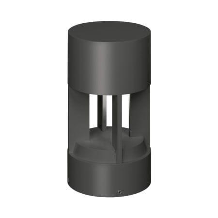 Visual Comfort Single Turbo 6" Wide 12V LED Center Mount Path Light with Shade Black / 2700K