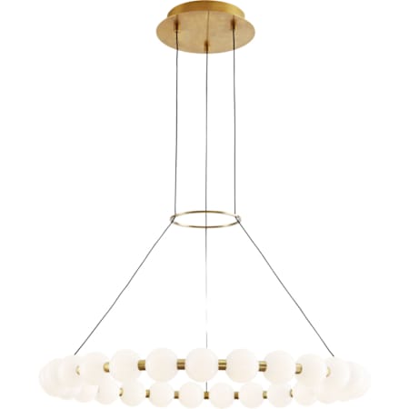 Visual Comfort Orbet 30" Wide LED Ring Chandelier Natural Brass
