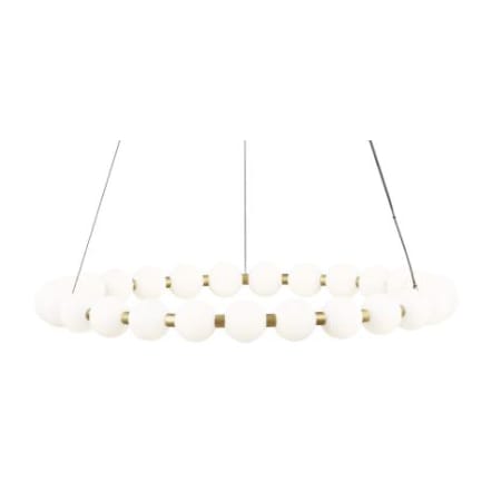Visual Comfort Orbet 30" Wide LED Ring Chandelier Natural Brass