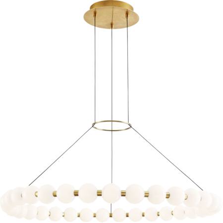Visual Comfort Orbet 36" Wide LED Ring Chandelier Natural Brass