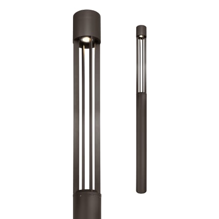 Visual Comfort Turbo Integrated LED Shaded Post Light Bronze / 3000K / 20 Degree Narrow