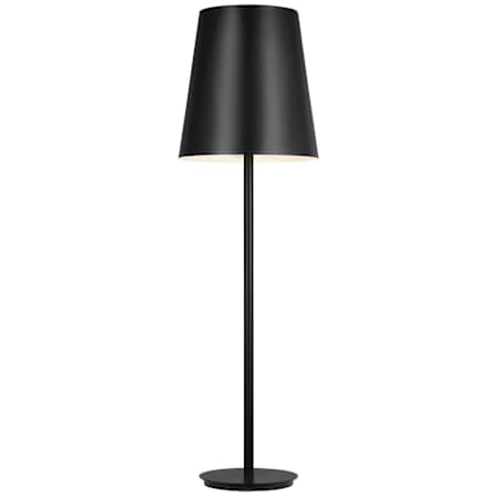Visual Comfort Nevis 62" Tall LED Torchiere Floor Lamp Black