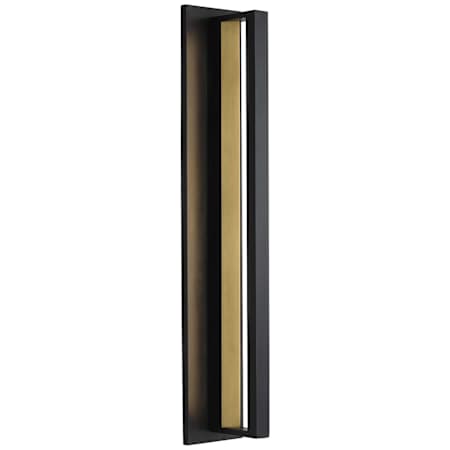 Visual Comfort Anton 24" Tall LED Outdoor Wall Sconce Black