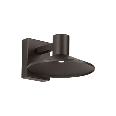 Visual Comfort Ash 10" Tall Integrated LED Wall Sconce with Tapered Shade Bronze
