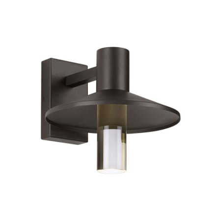 Visual Comfort Ash 12" Tall Integrated LED Wall Sconce with Shade Bronze