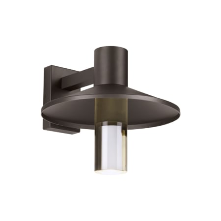 Visual Comfort Ash 14" Tall Shaded Integrated LED Wall Sconce Bronze