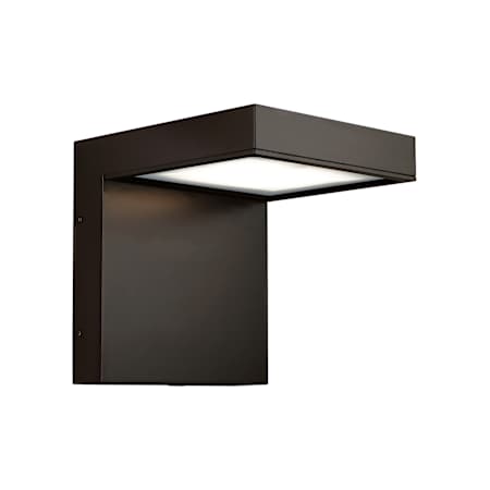 Visual Comfort Taag 10" Tall LED Wall Sconce with Button Photocontrol, In-Line Fuse, and Surge Protection Bronze / 3000K
