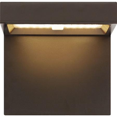 Visual Comfort Taag 10" Tall LED Wall Sconce with Button Photocontrol and Surge Protection Bronze / 3000K