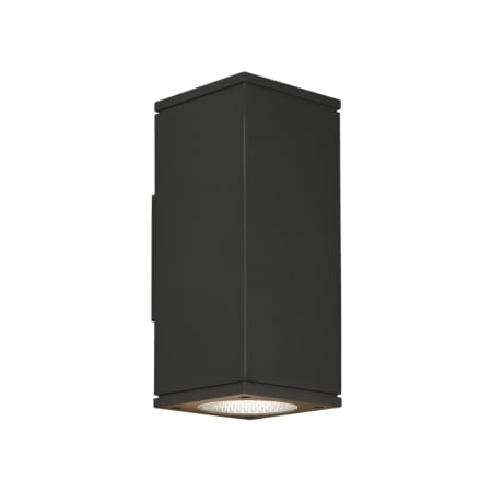 Visual Comfort Tegel 12" Tall LED Wall Sconce with 10° Narrow Beam Spread Up / Downlight and Button Photocontrol Black / 2700K