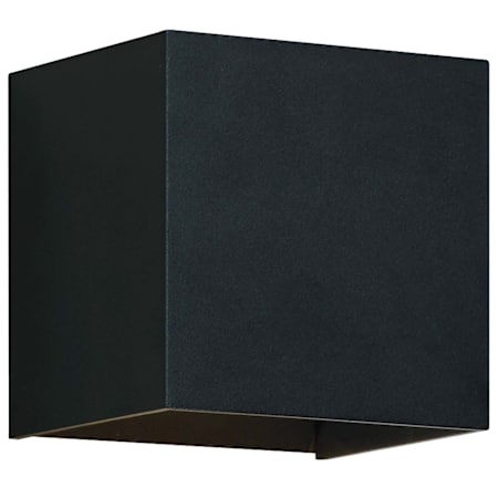 Visual Comfort Vex 5" Tall LED Outdoor Wall Sconce Black