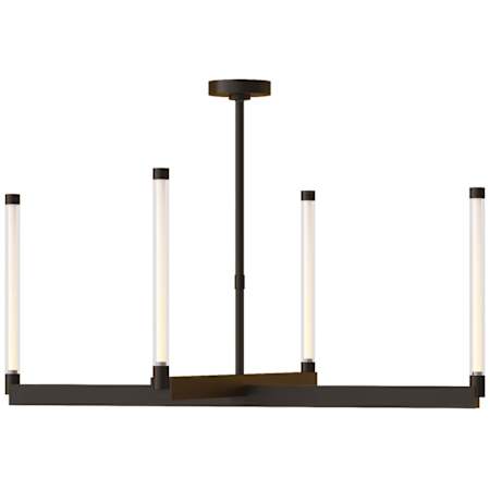 Visual Comfort Phobos 4 Light 36" Wide LED Chandelier Bronze