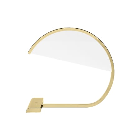 Visual Comfort Karla 17" Tall LED Arc Table Lamp Natural Brass