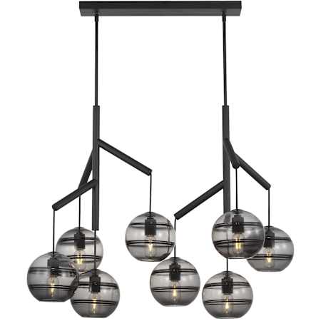 Visual Comfort Sedona 8 Light 40" Wide LED Chandelier Nightshade Black