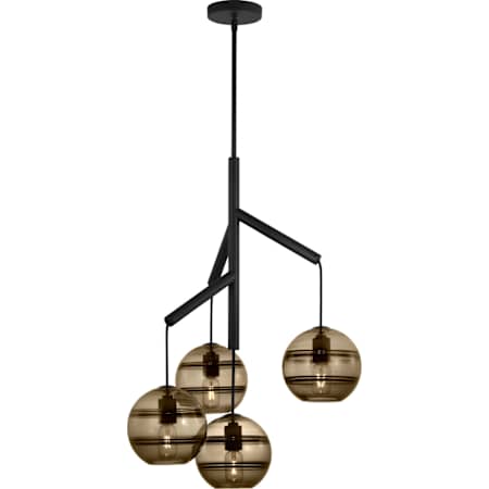 Visual Comfort Sedona 4 Light 25" Wide Chandelier Nightshade Black