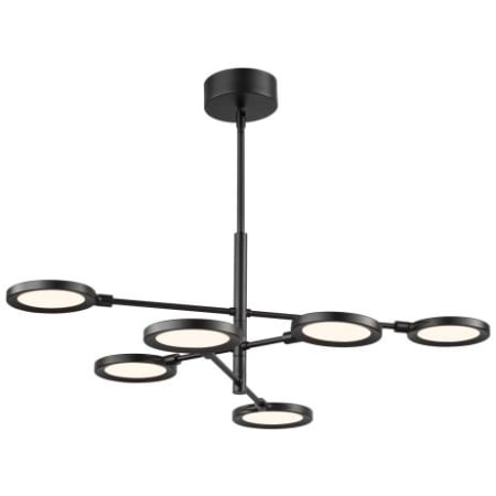 Visual Comfort Spectica 6 Light 27" Wide LED Chandelier Black / Black