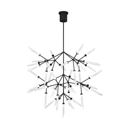 Visual Comfort Spur 45 Light 42" Wide LED Sputnik Chandelier Matte Black