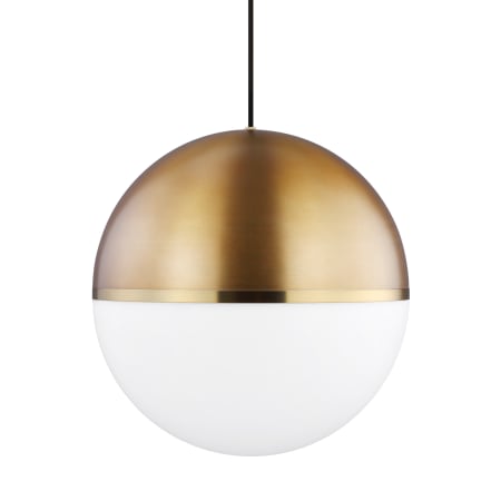 Visual Comfort Akova Grande 14" Wide LED Pendant - 2700K, 90 CRI, 908 Lumens Aged Brass / Bright Brass / 2700K
