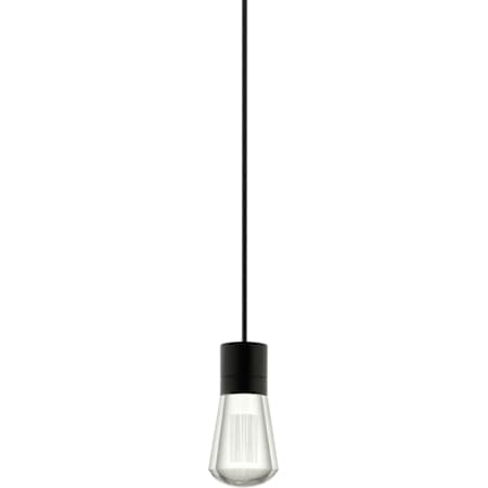 Visual Comfort Alva 4" Wide LED Mini Pendant Black